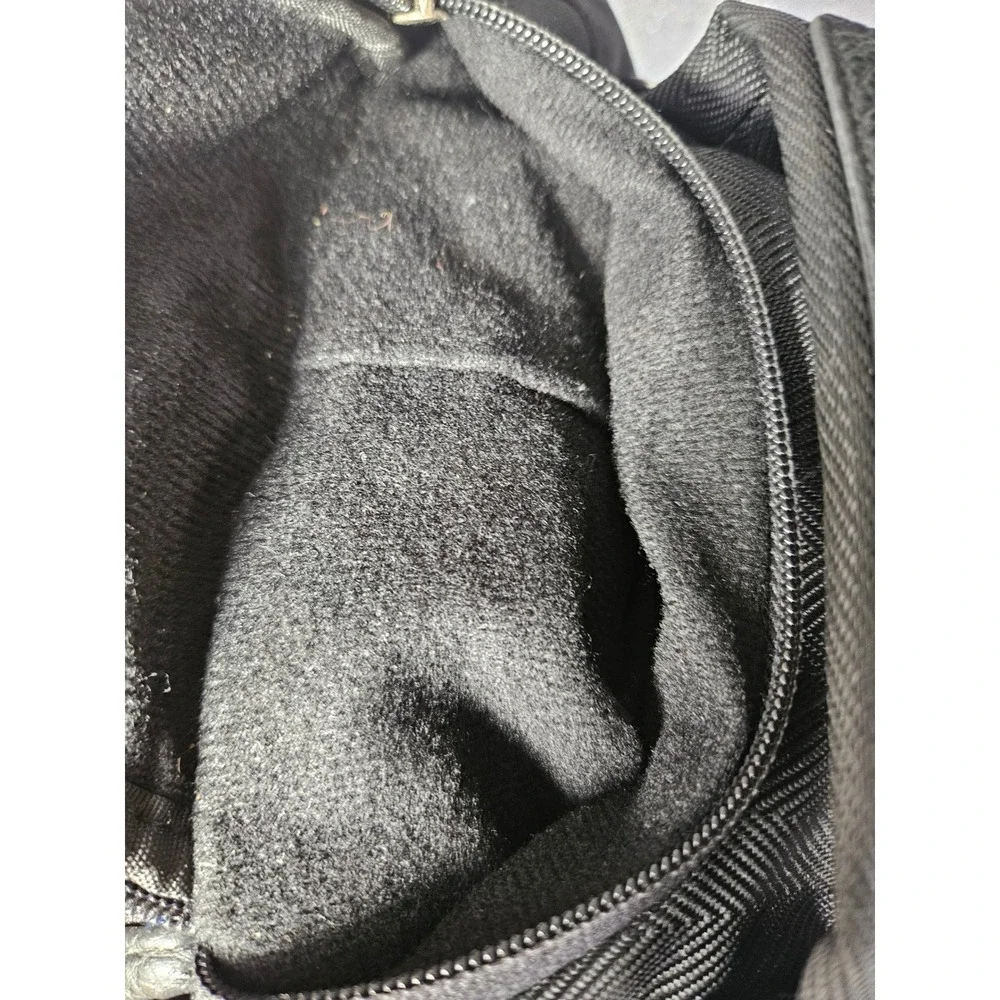 Itzy Ritzy Boss Backpack Diaper Bag Black Herringbone Vegan Leather Tassel - Picture 10 of 12